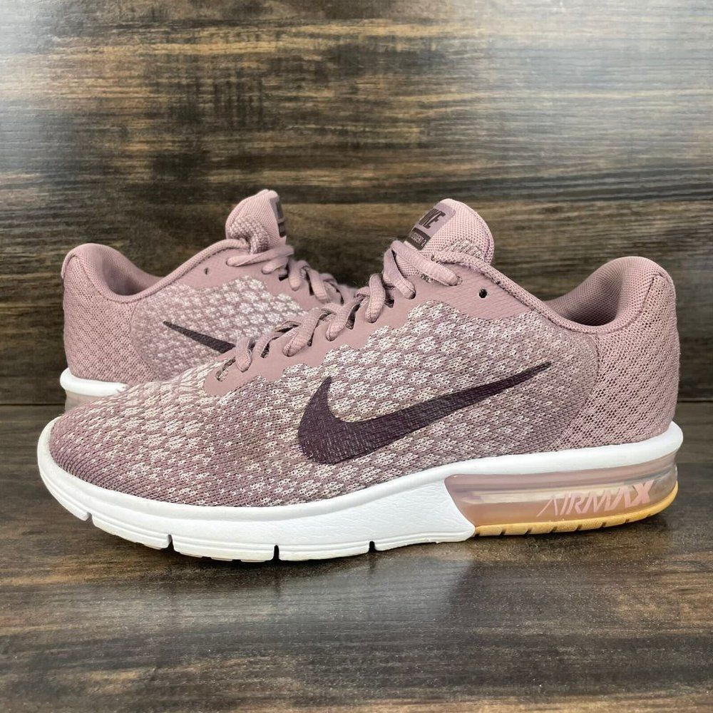 Nike Air Max Sequent 2 Purple Running Sneakers Women's Size US 8 852465-200